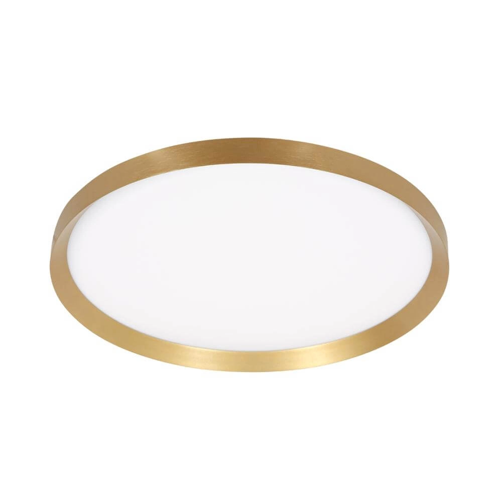 Strakke plafondlamp Flady goud Ø 40cm Steinhauer 8712746171839