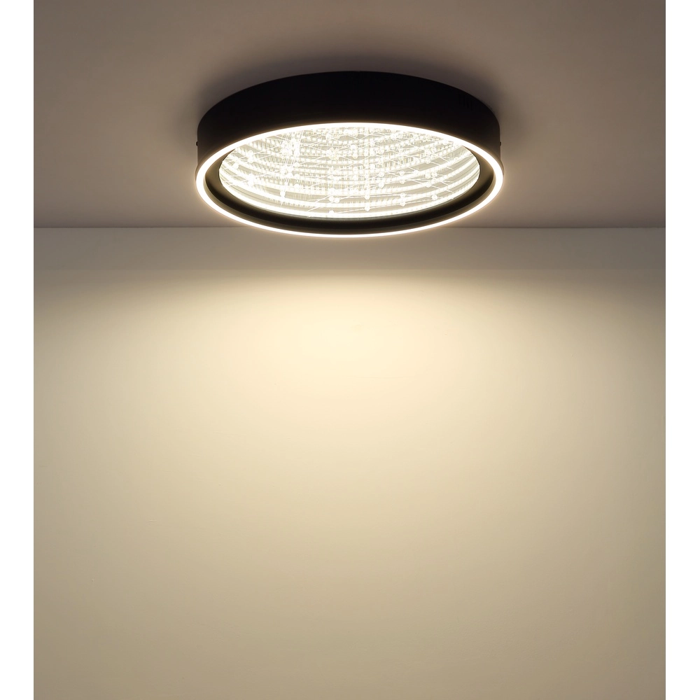 Zwarte plafondlamp Mirrora Ø 51,5cm Globo 9007371575848