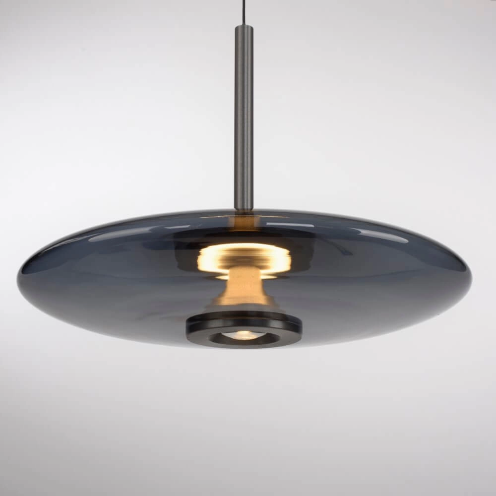 Hanglamp Pure E-Vitrum design grijs Paul Neuhaus 4012248382684
