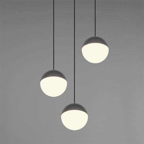 3-lichts hanglamp Senta rond antraciet Trio 4017807697834