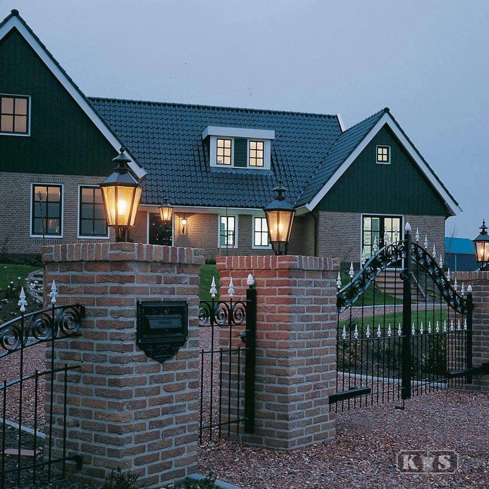 Nostalgische brievenbus Postplate B3 muurplaat - zwart KS Verlichting 8714732170345