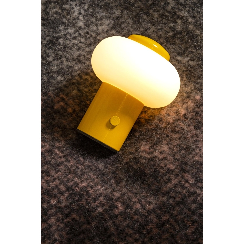 Oplaadbare tafellamp Gustav geel Lucide 5411212442055