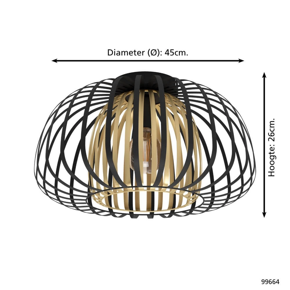 Plafondlamp Encinitos Ø 45cm Eglo 9002759996642