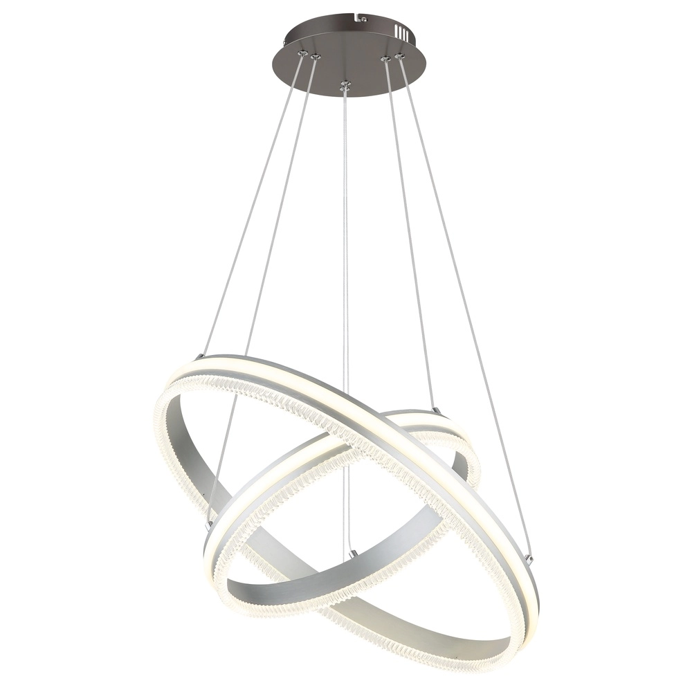 Hanglamp Francine gunmetal 2 ringen Globo 9007371583645