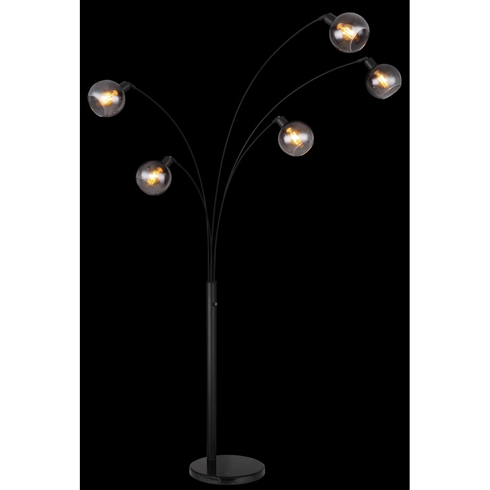 Vloerlamp Seymour zwart Globo 9007371457229