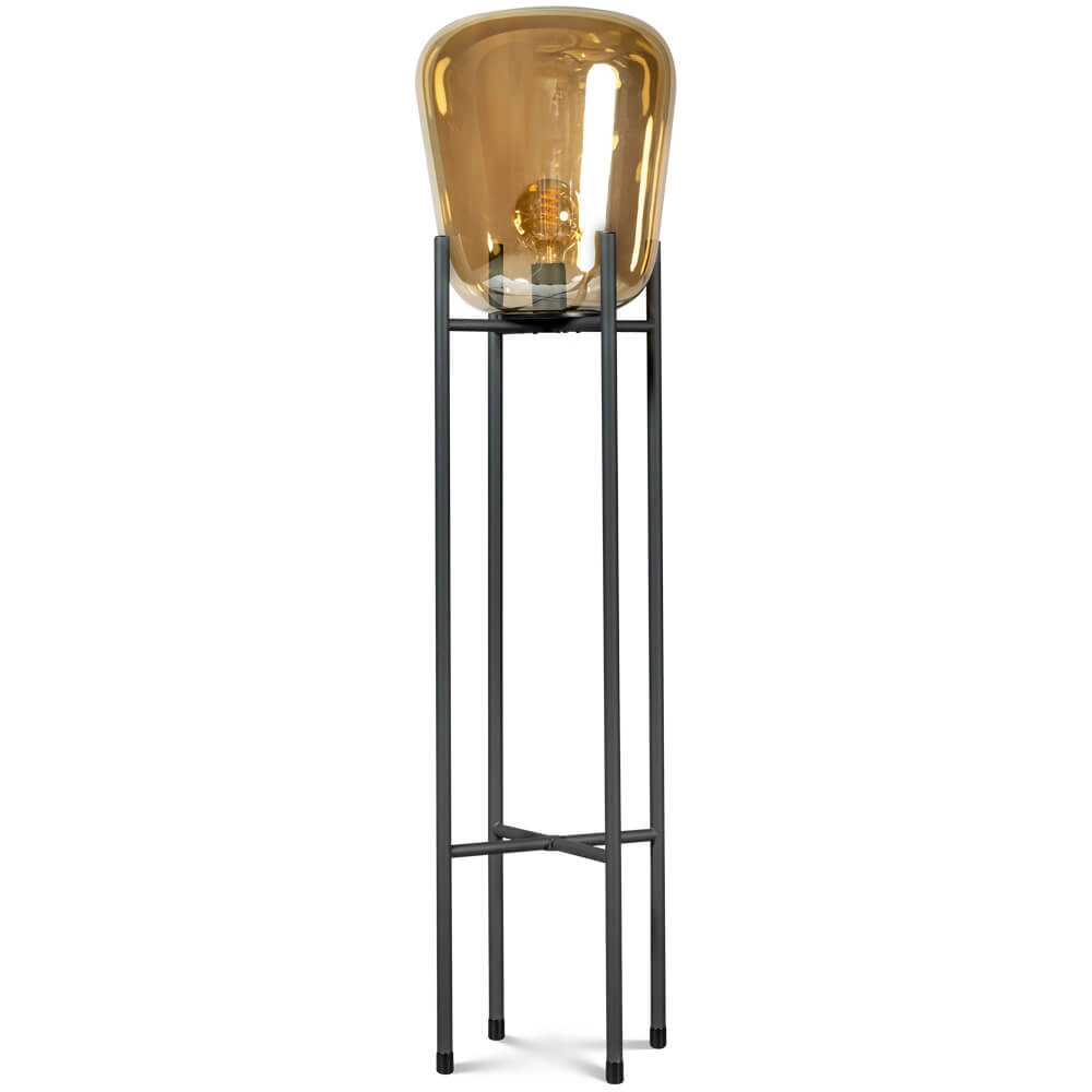 Vloerlamp Benn Gold zwart met goud Vloerlamp Benn Gold zwart met goud