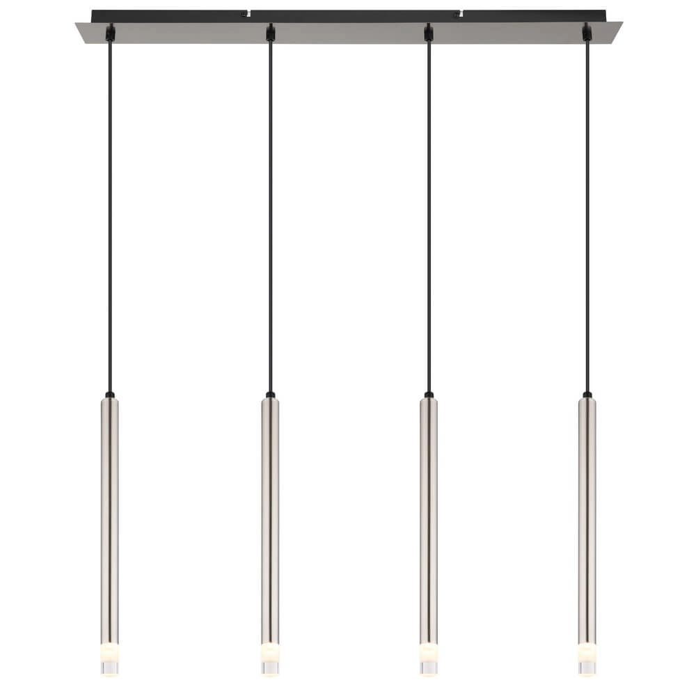Design hanglamp Ryan 4-lichts nikkel Globo 9007371487042