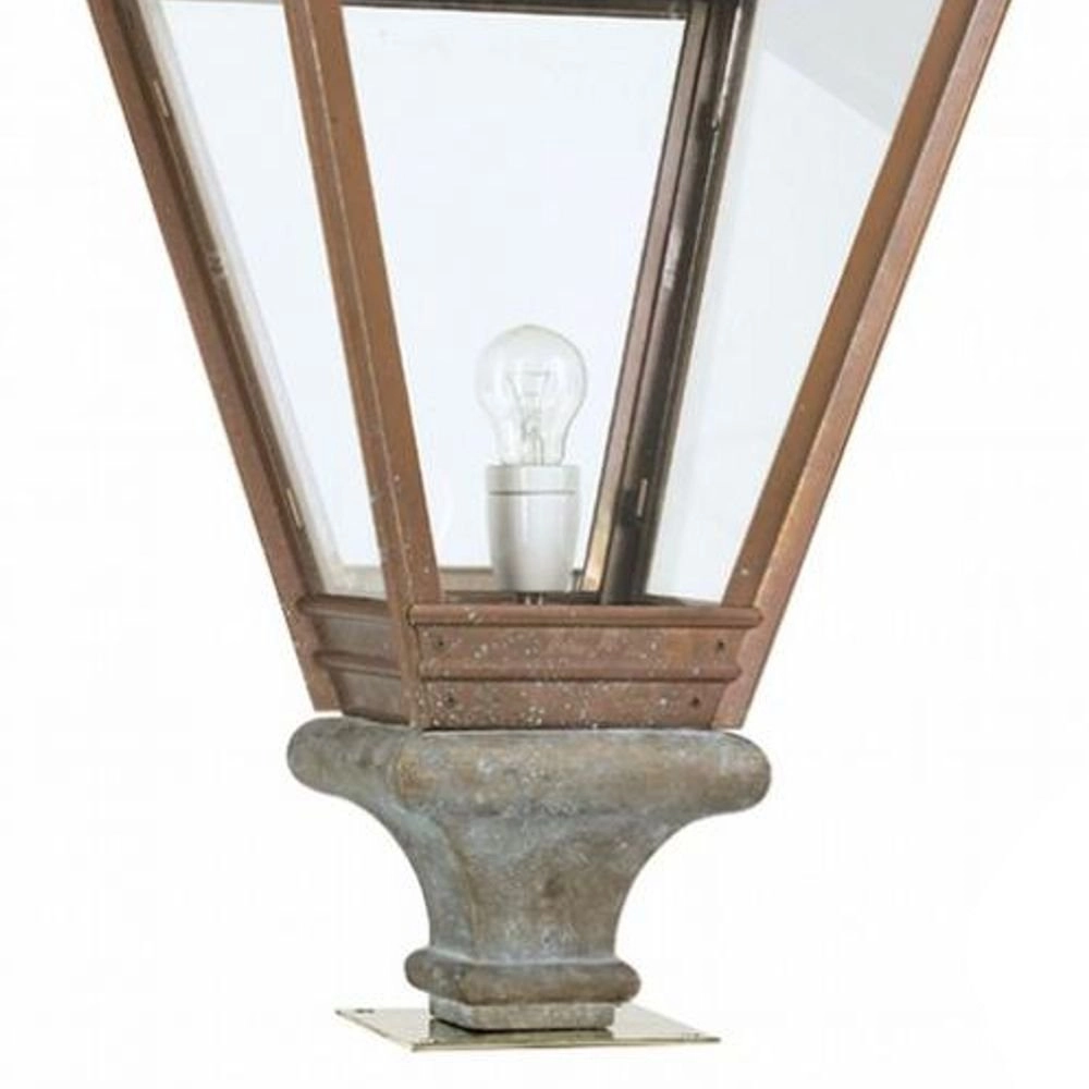 Koperen lantaarnlamp Jan vd Heijden 100cm koperbruin KS Verlichting 8714732144704