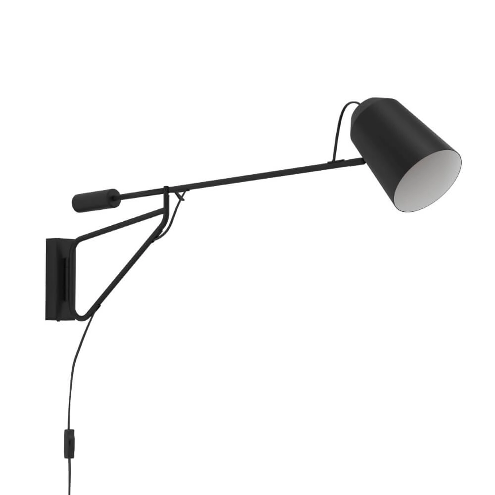 Zwarte leeslamp Loreto 1