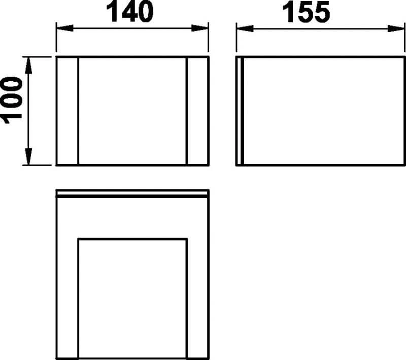 Led verlichting buiten wand Padestal 14cm Albert 4007235203325