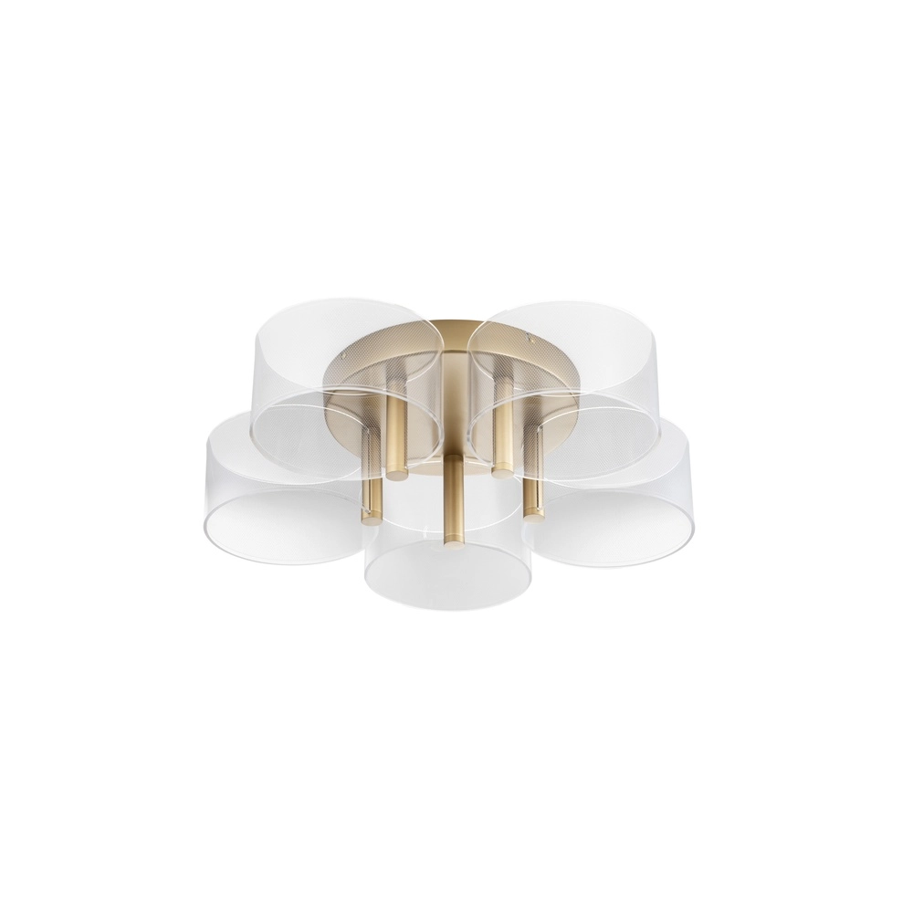 Design ceiling lamp Gatlin gold Ø 56cm Lyora 5212017433503
