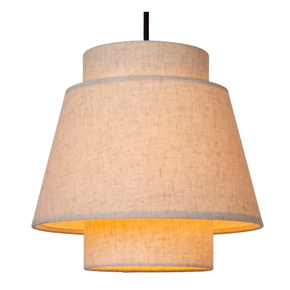 Hanglamp Tribute 3-lichts rond crème Lucide 5411212211941