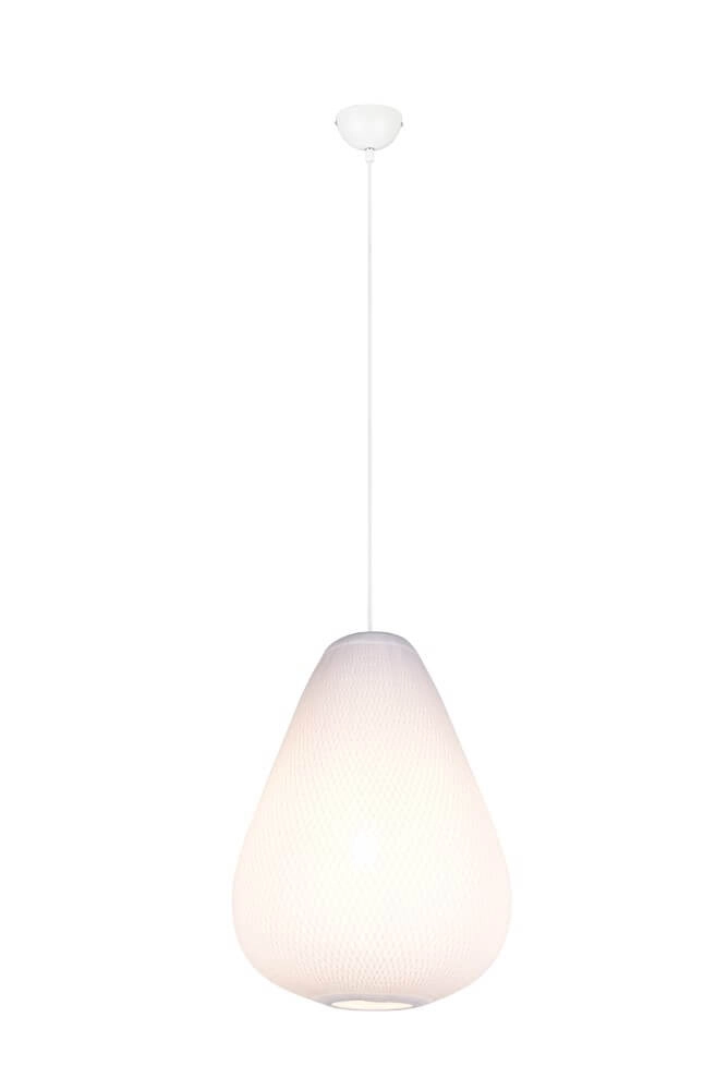 Witte design hanglamp Janine Ø 48cm Witte design hanglamp Janine Ø 48cm