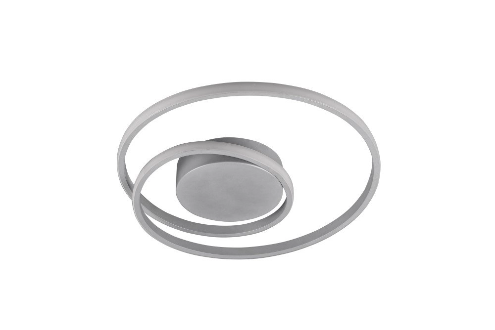 Moderne plafonnière Zibal Ø 39cm titaan grijs Trio 4017807442144