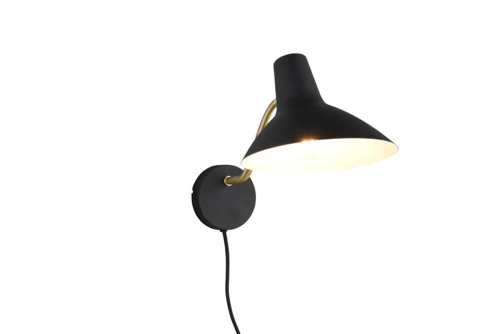 Lees wandlamp Traveller zwart