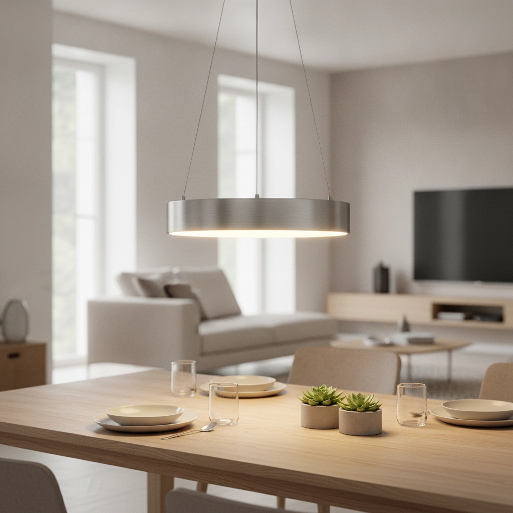 Hanglamp Rando Thin zilvergrijs Ø 38cm