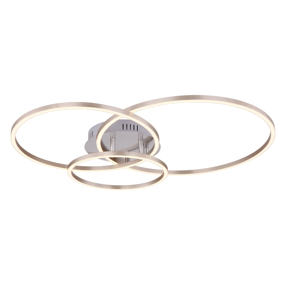 Moderne plafondlamp Munni nikkel