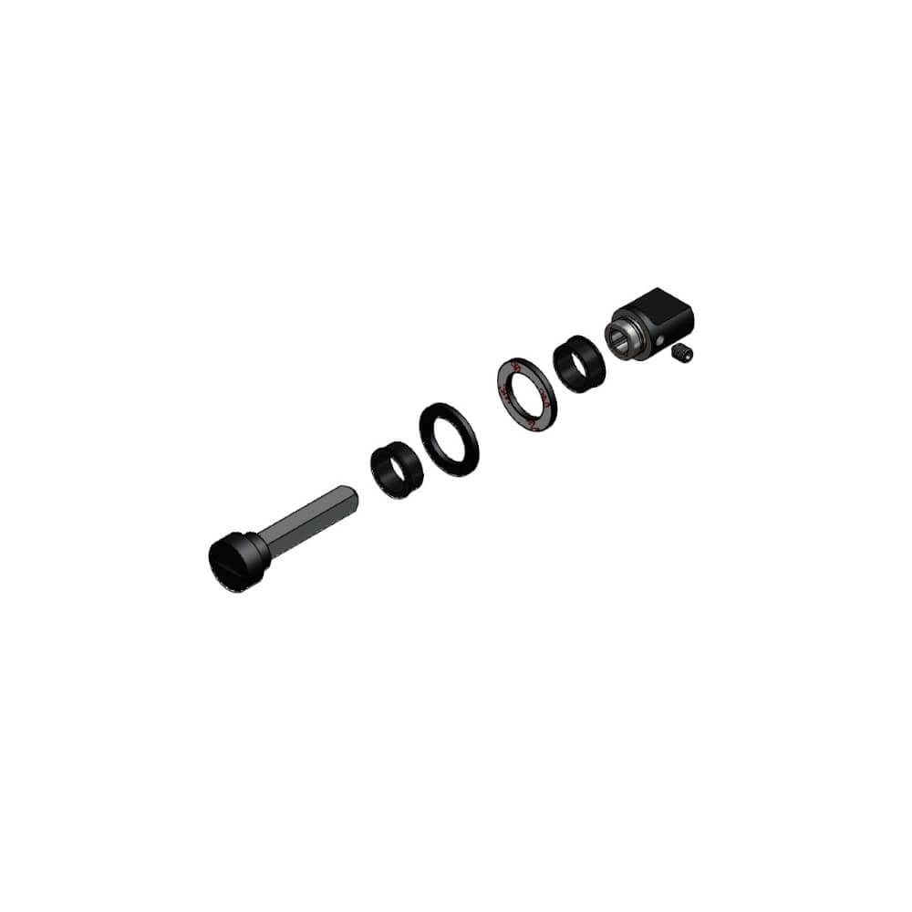 WC-sluiting Tira klein rozet zwart rond Intersteel 8714186518816