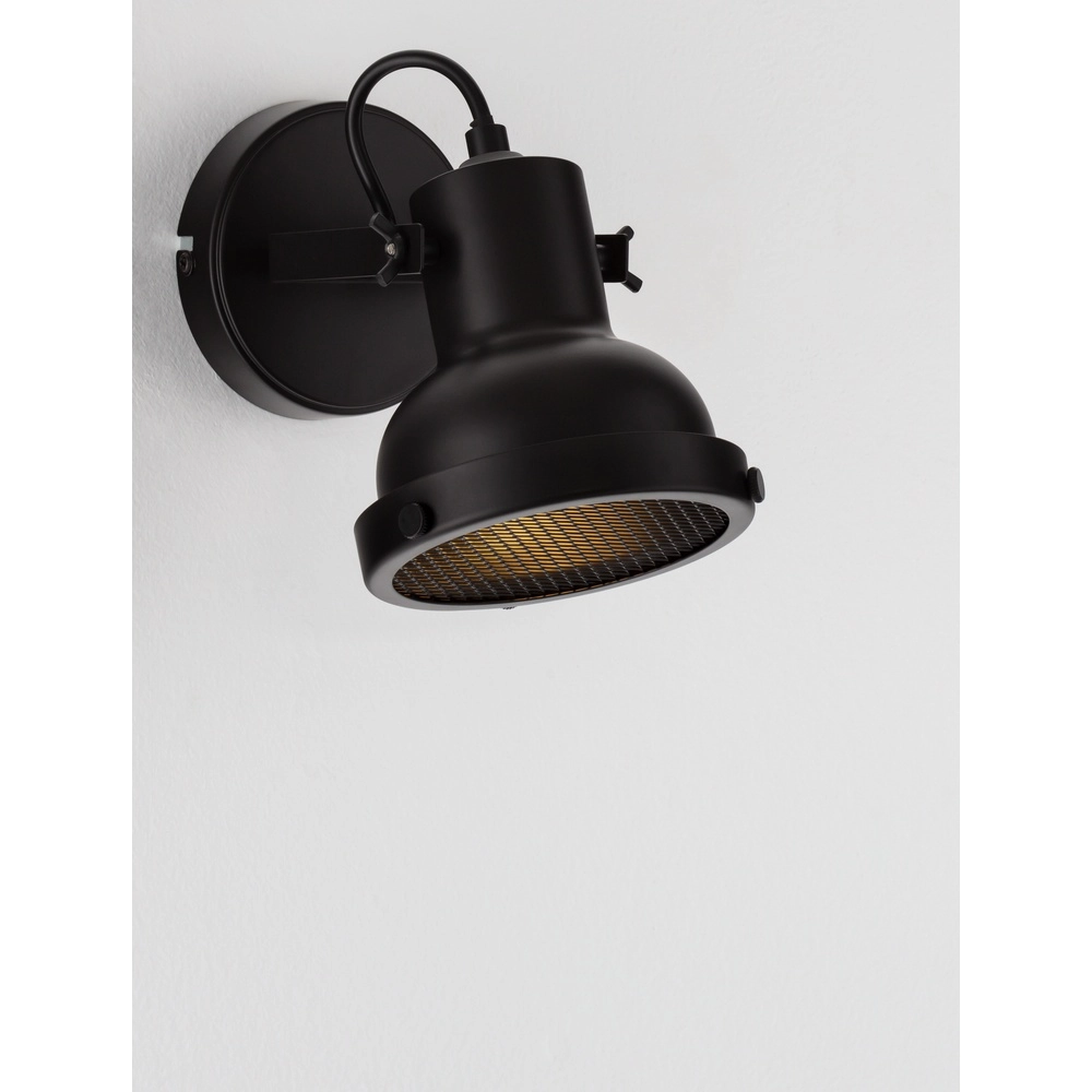 Wandlamp Ruvi zwart enkel Wandlamp Ruvi zwart enkel