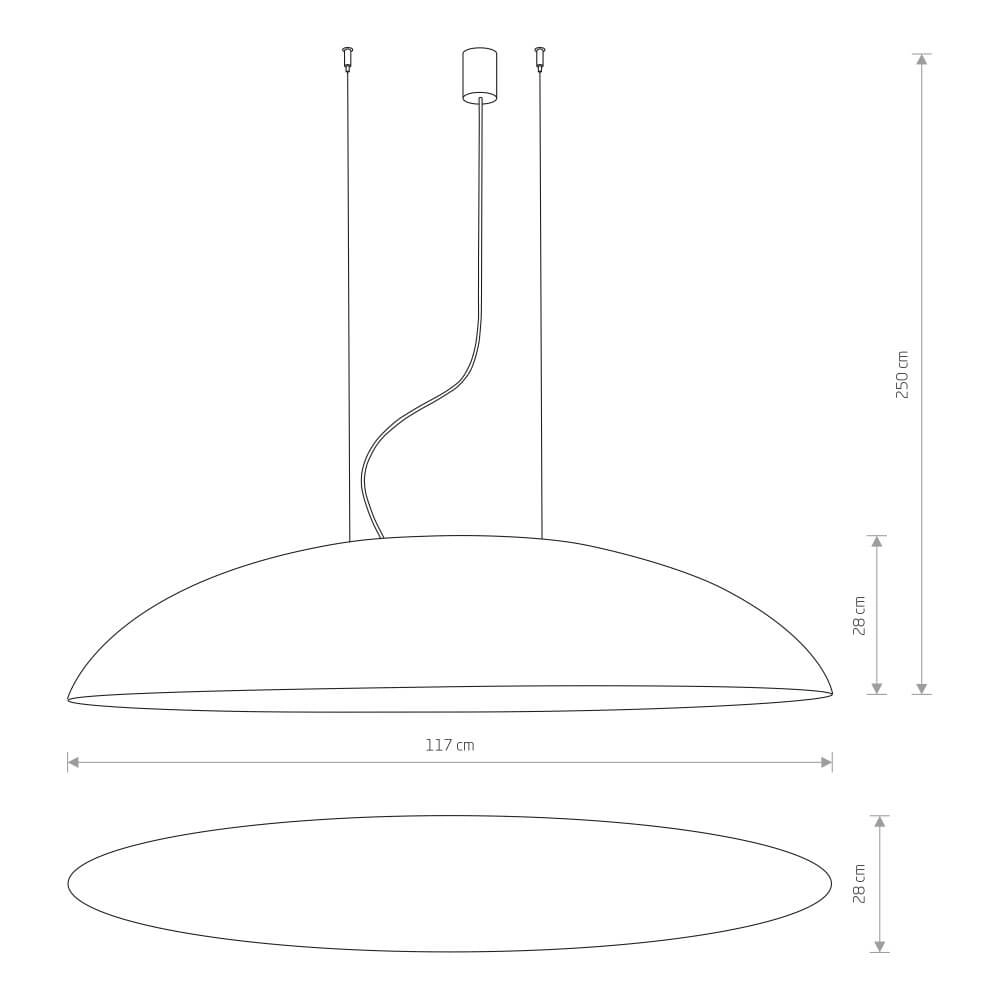 XXL hanglamp Canoe Ø 117cm Lyora 5903139792790