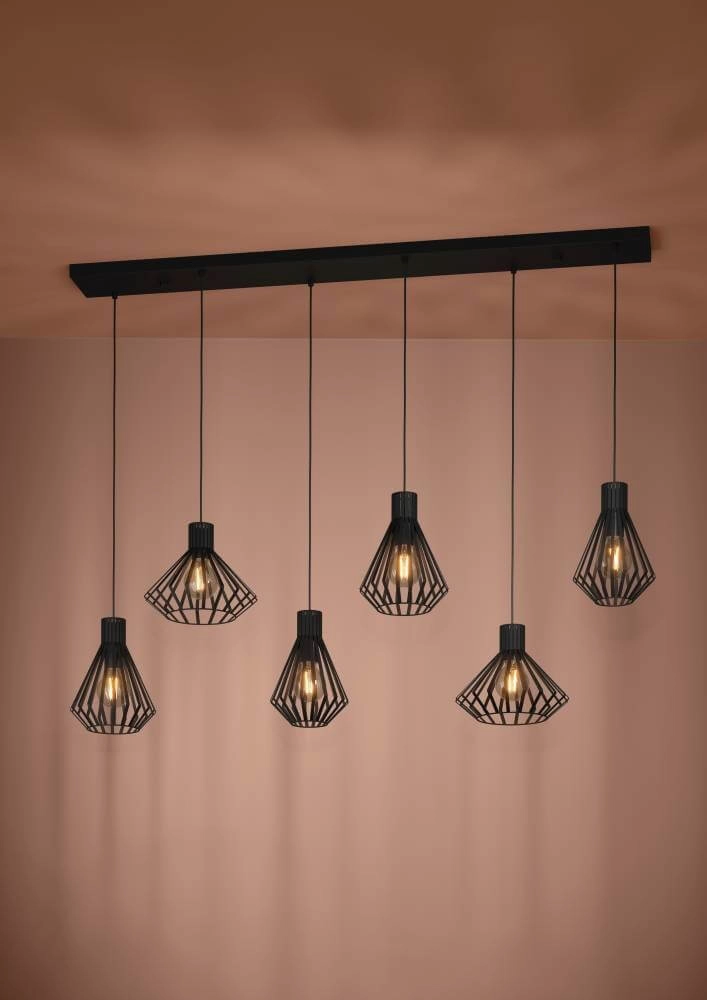 Draad hanglamp Basidano 6x E27 Stars of Light 9008606239030