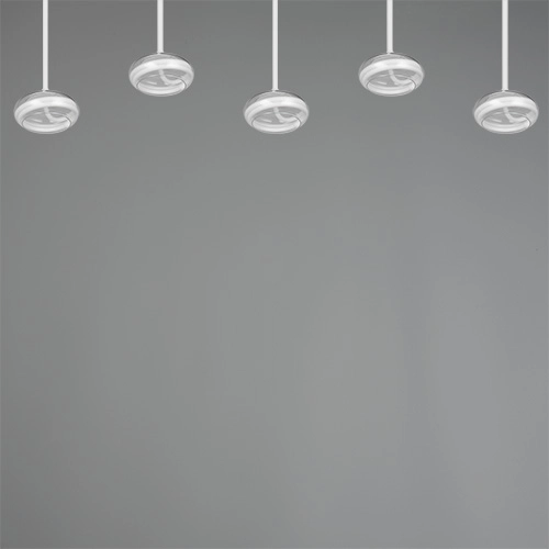 5-lichts design hanglamp Tarsia wit Trio 4017807683400