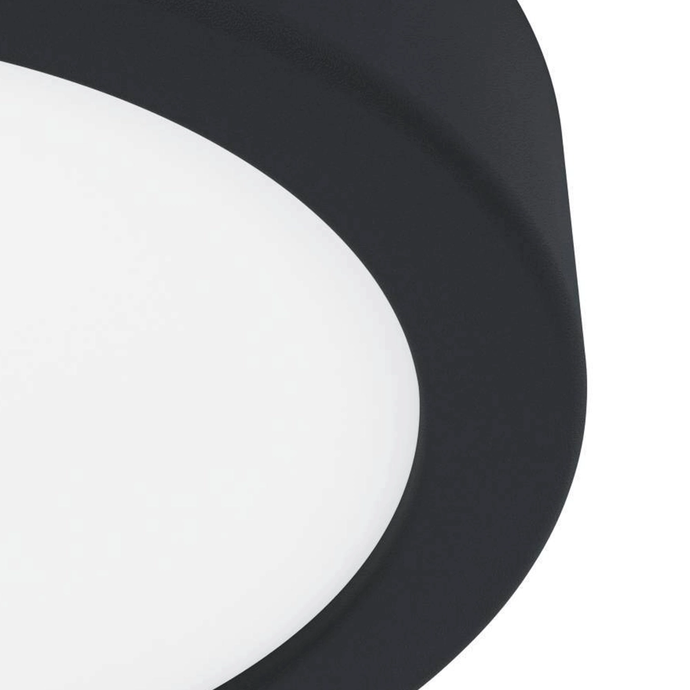 Zwarte plafonnière Fueva 5 Ø 16cm Eglo 9008606244812