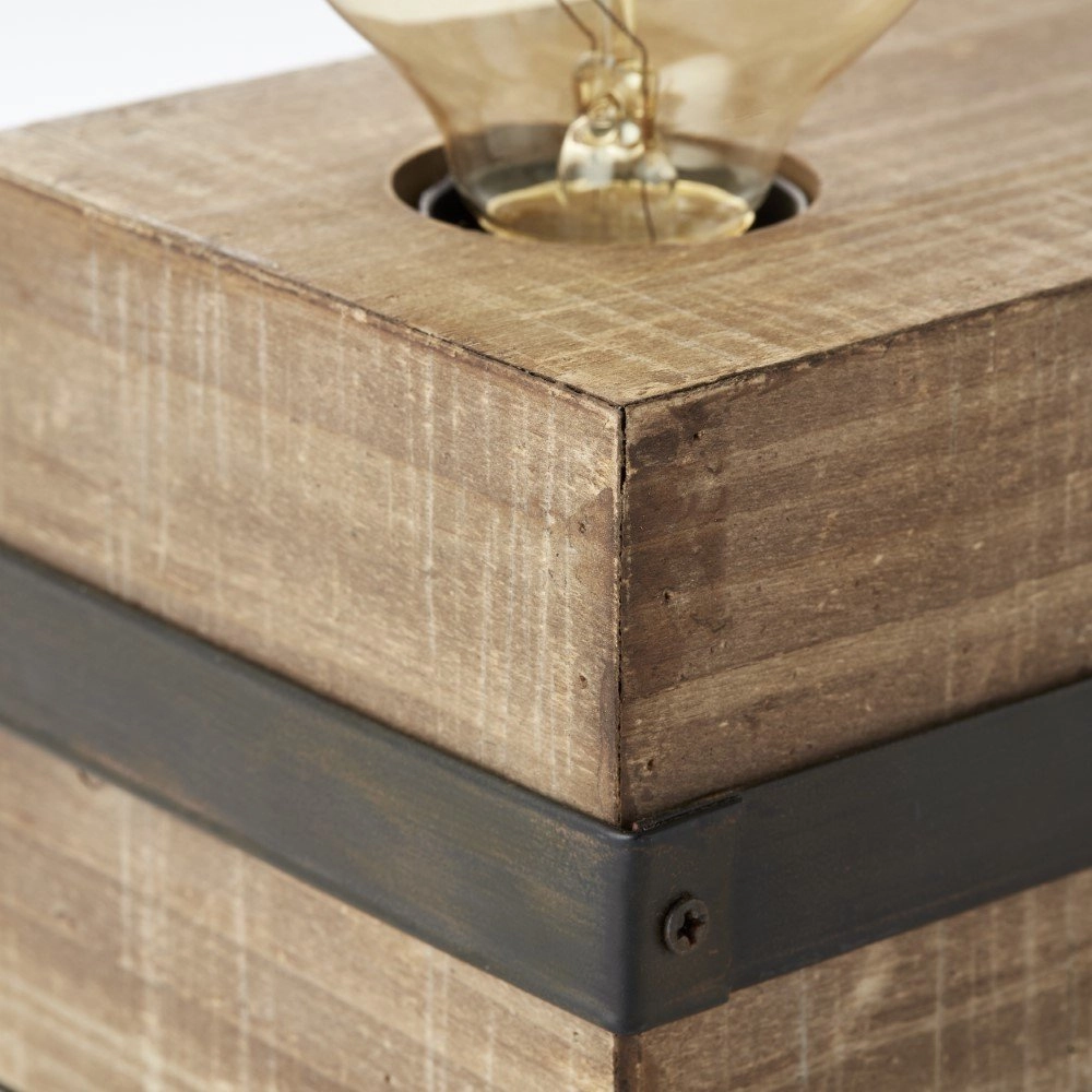 Houten tafellamp Woodhill Brilliant 4004353327049