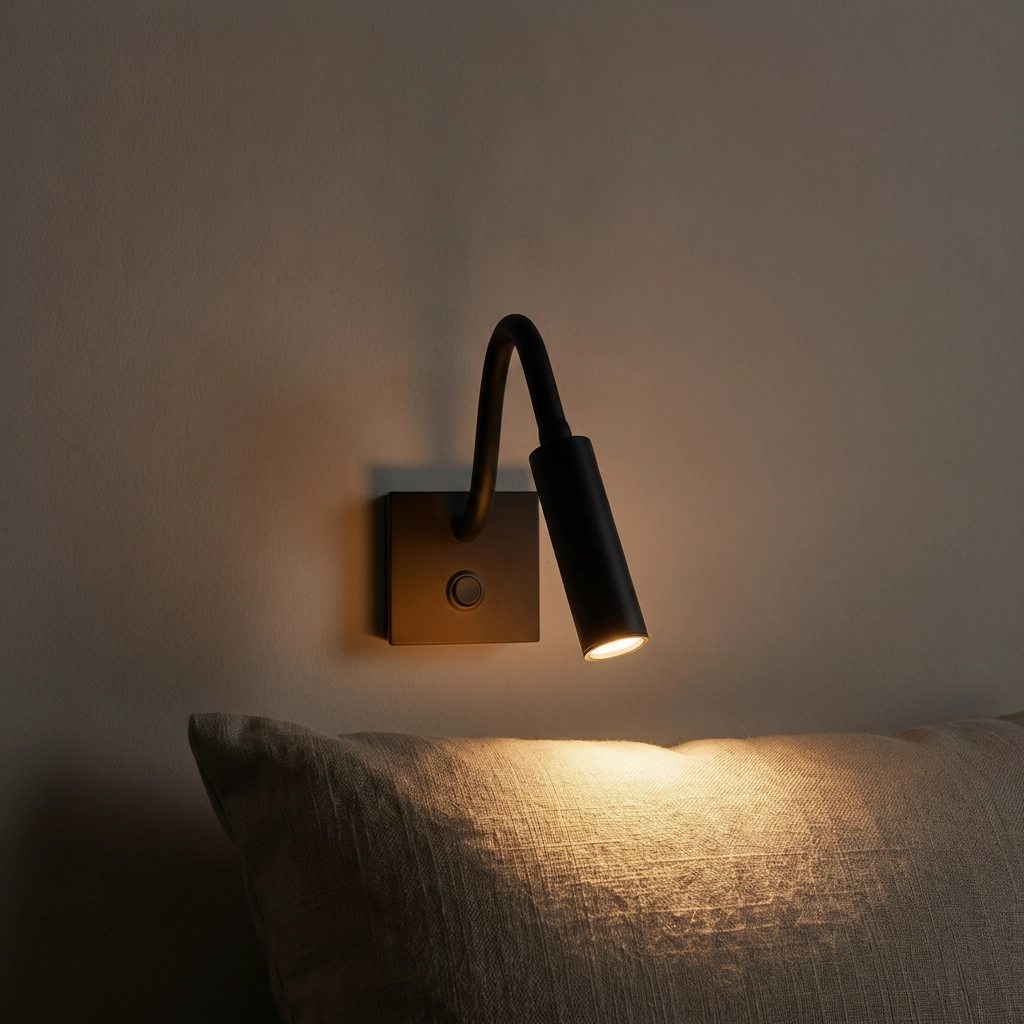 Bedlampje Madison zwart