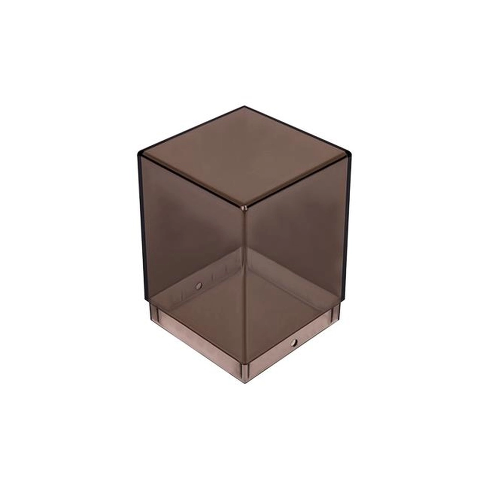 Moderne wandlamp Denver zwart met smoke glas Lyora 5904703019640