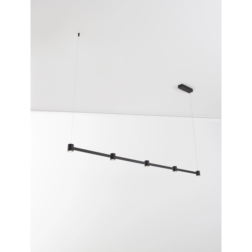 Design hanglamp Puize 5-lichts zwart Lyora 5212017448590