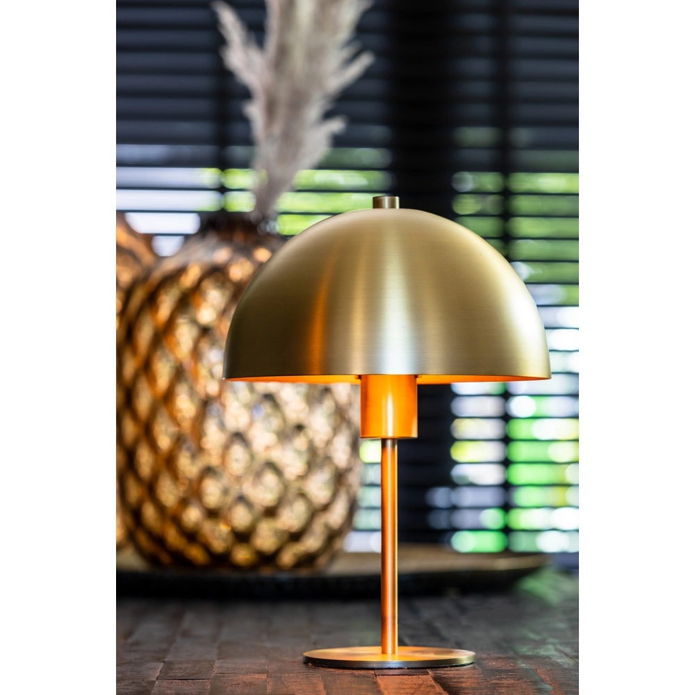Tafellamp Merel messing mat Ø 25cm Light & Living 8717807314231