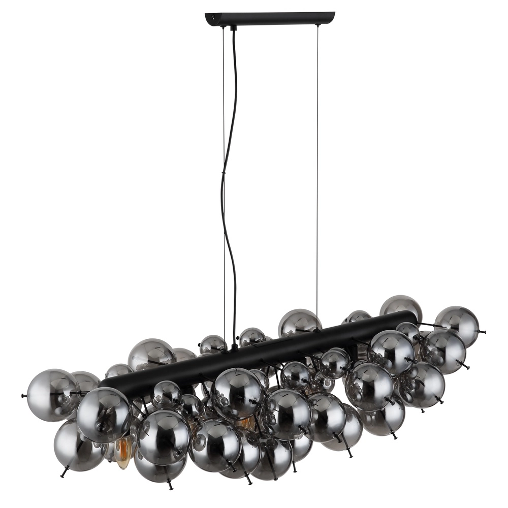 Unieke hanglamp Udo smoke glas 100cm Globo 9007371471263