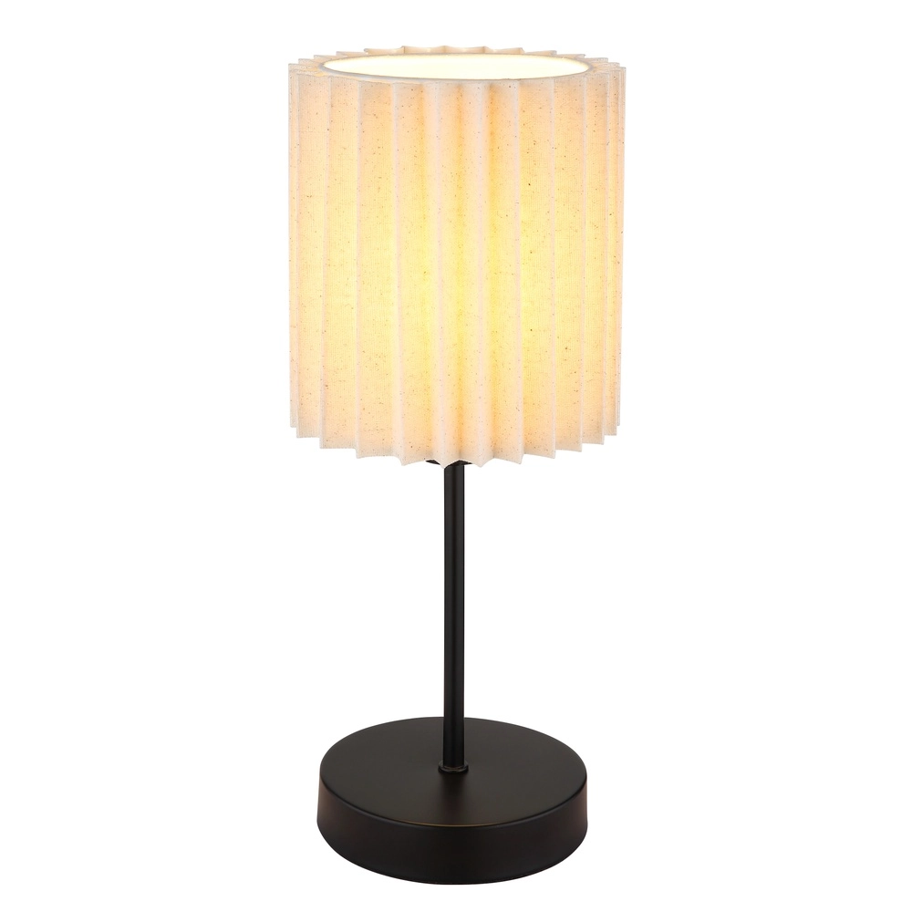 Tafellamp Page Ø 15cm wit met zwart