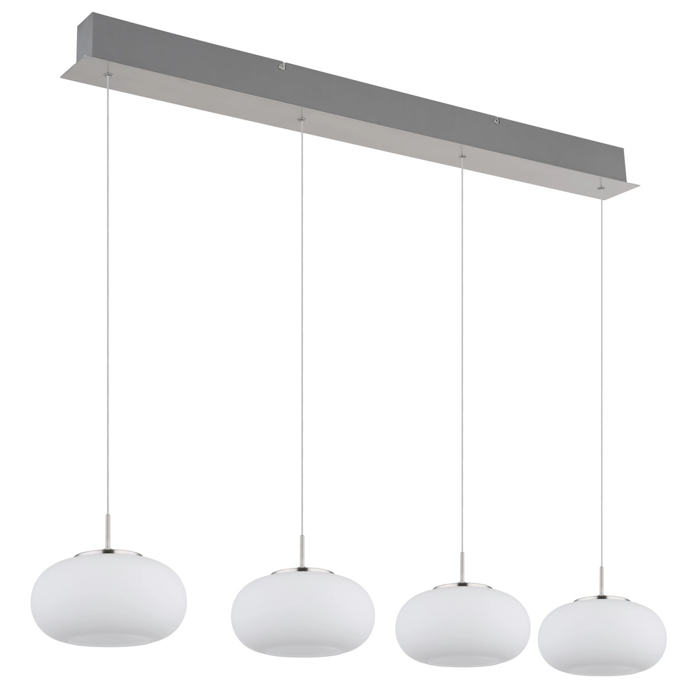 Design hanglamp Quintara 4-lichts nikkel Globo 9007371462322