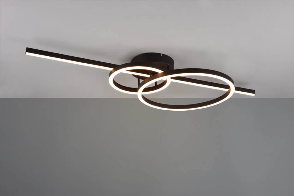 Plafondlamp Montilla zwart dimbaar Trio 4017807574746