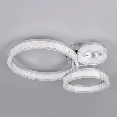 Moderne plafondlamp Mova M chroom Trio 4017807682199