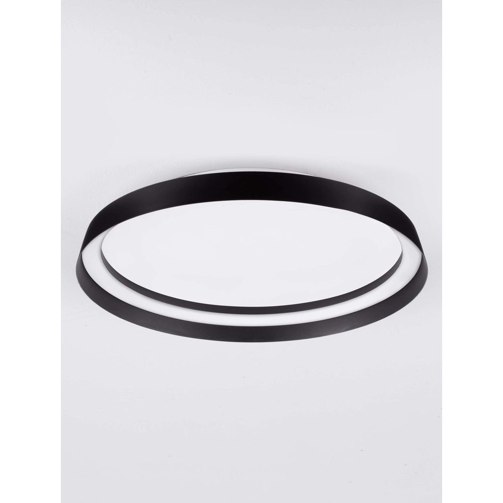 Design plafonniere Ormi Ø 45cm zwart Lyora 5212017463098