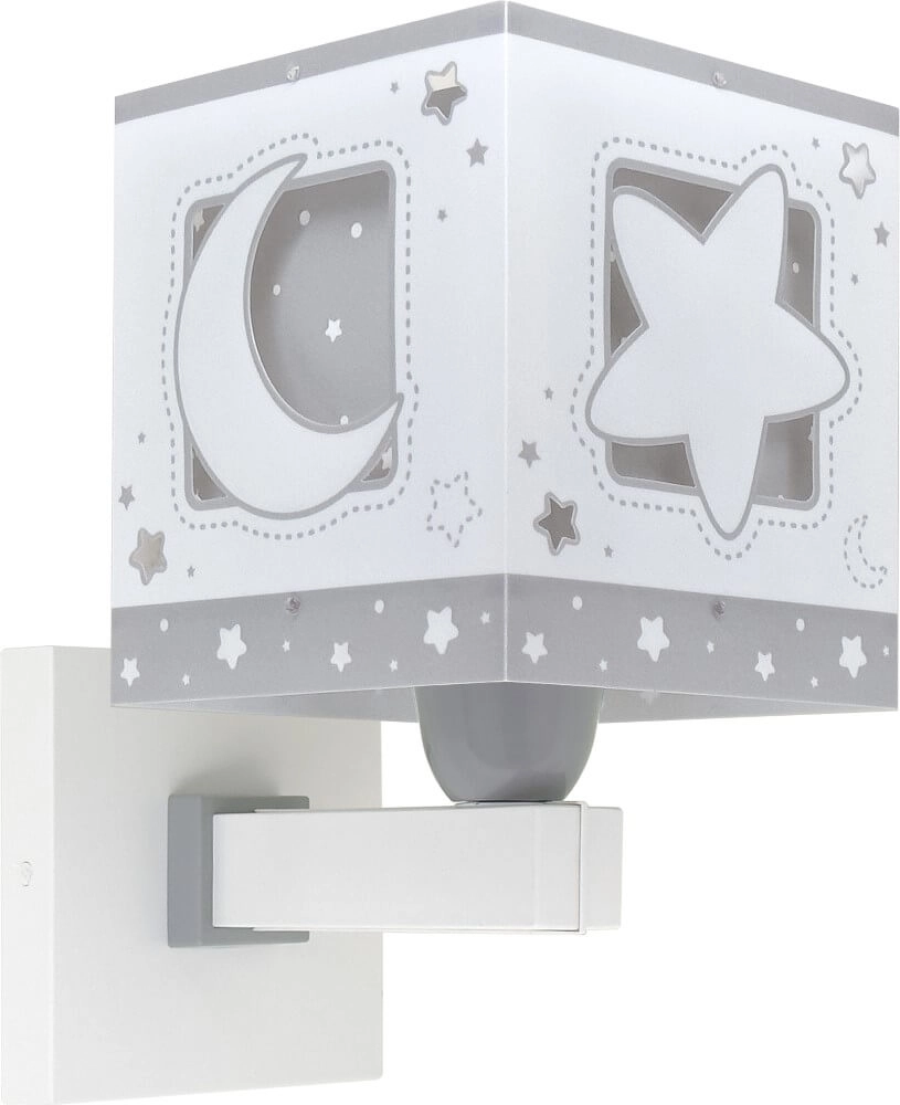 Grijze wandlamp Moonlight voor kinderkamer Dalber 8420406632391