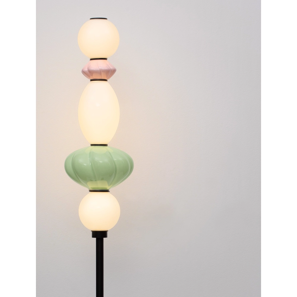 Vloerlamp Oneta wit - roze - groen Lyora 5212017473967