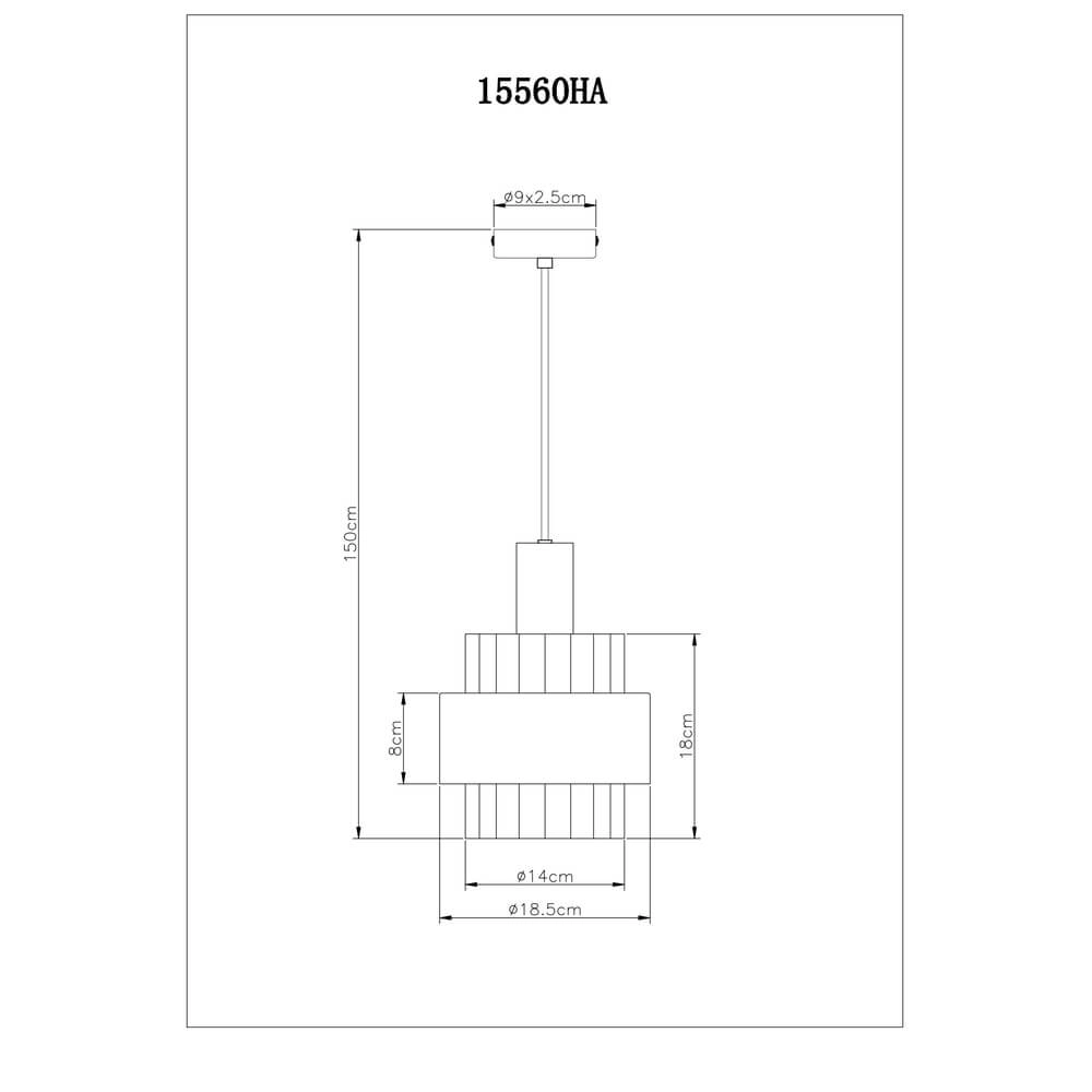 Hanglamp Milley brons Ø 18,5cm Globo 9007371462674