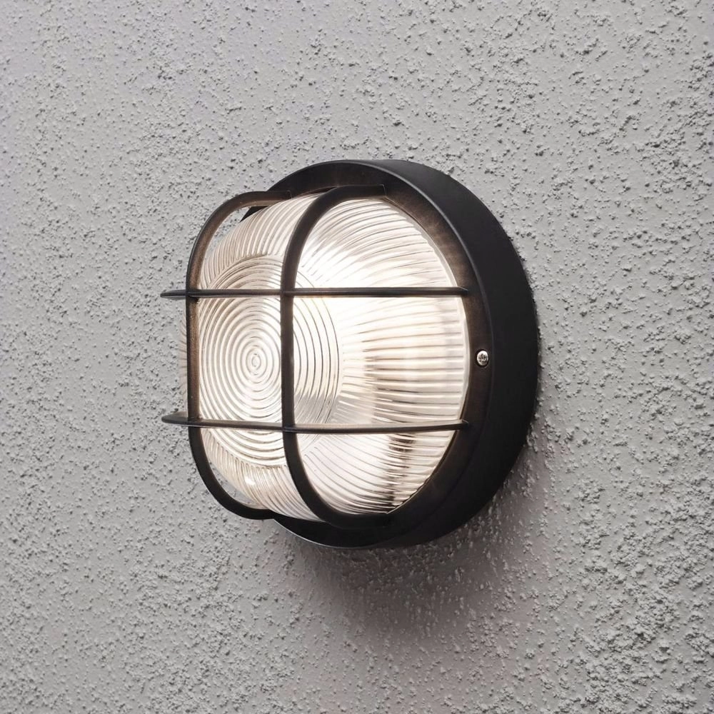 Buitenlamp Mantova rond zwart KonstSmide 7318307651751
