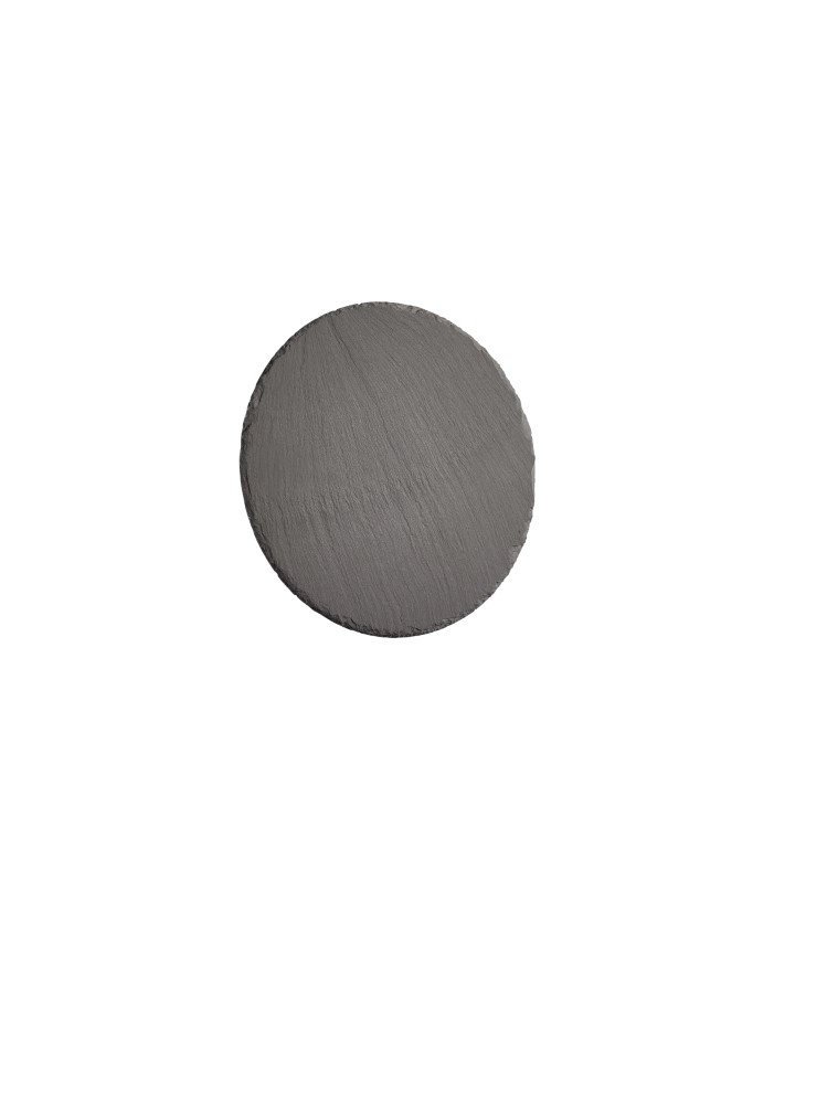 Leistenen wandlamp Raven Round 20cm leisteen grijs Trio 4017807465921