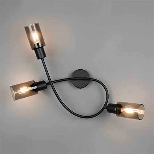 Design plafondlamp Mars 3-lichts zwart Trio 4017807670493