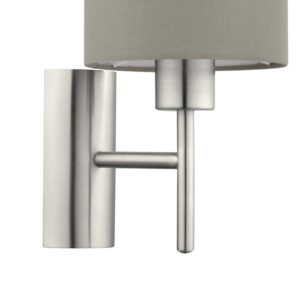 Wandlamp Pasteri met taupe lampenkap Eglo 9002759949259