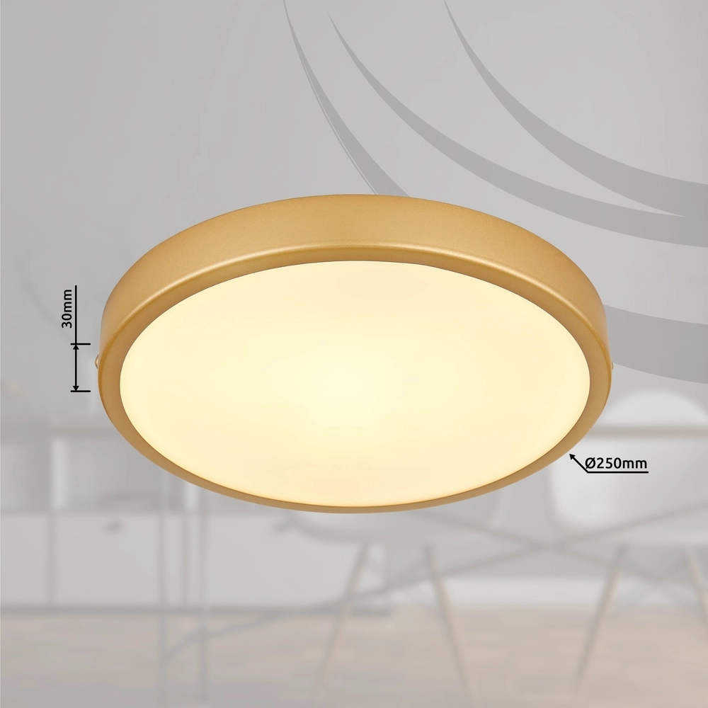 Plafonniere Tibey design goud Ø 25cm Globo 9007371451210