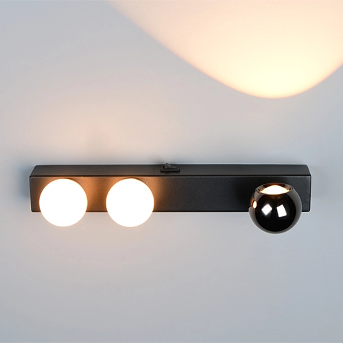 Wandlamp Arpino zwart 30cm Trio 4017807683622