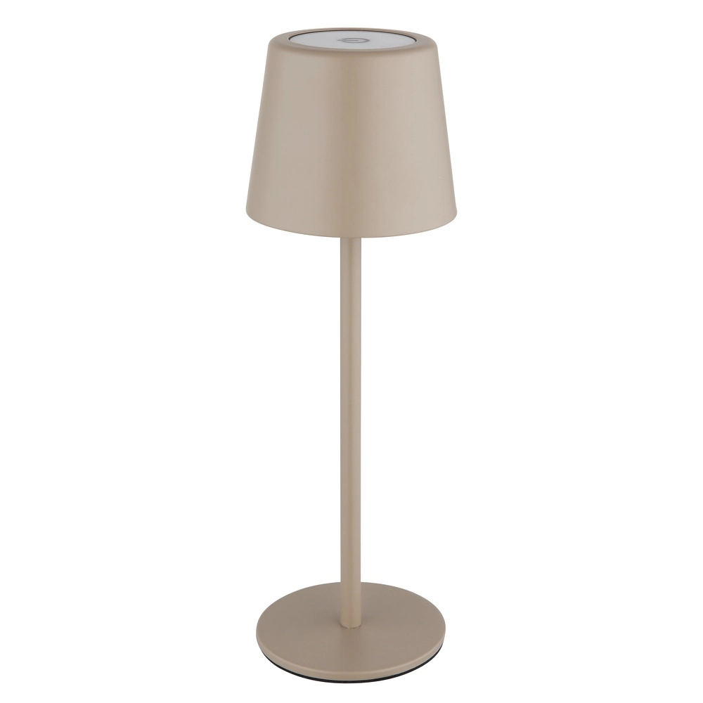 Moderne tafellamp Vancouver zand bruin oplaadbaar Globo 9007371525478