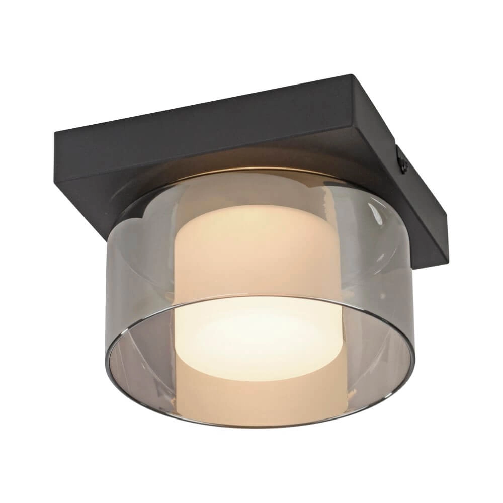 Zwarte plafondlamp Rika 1-lichts zwart Paul Neuhaus 4012248385012