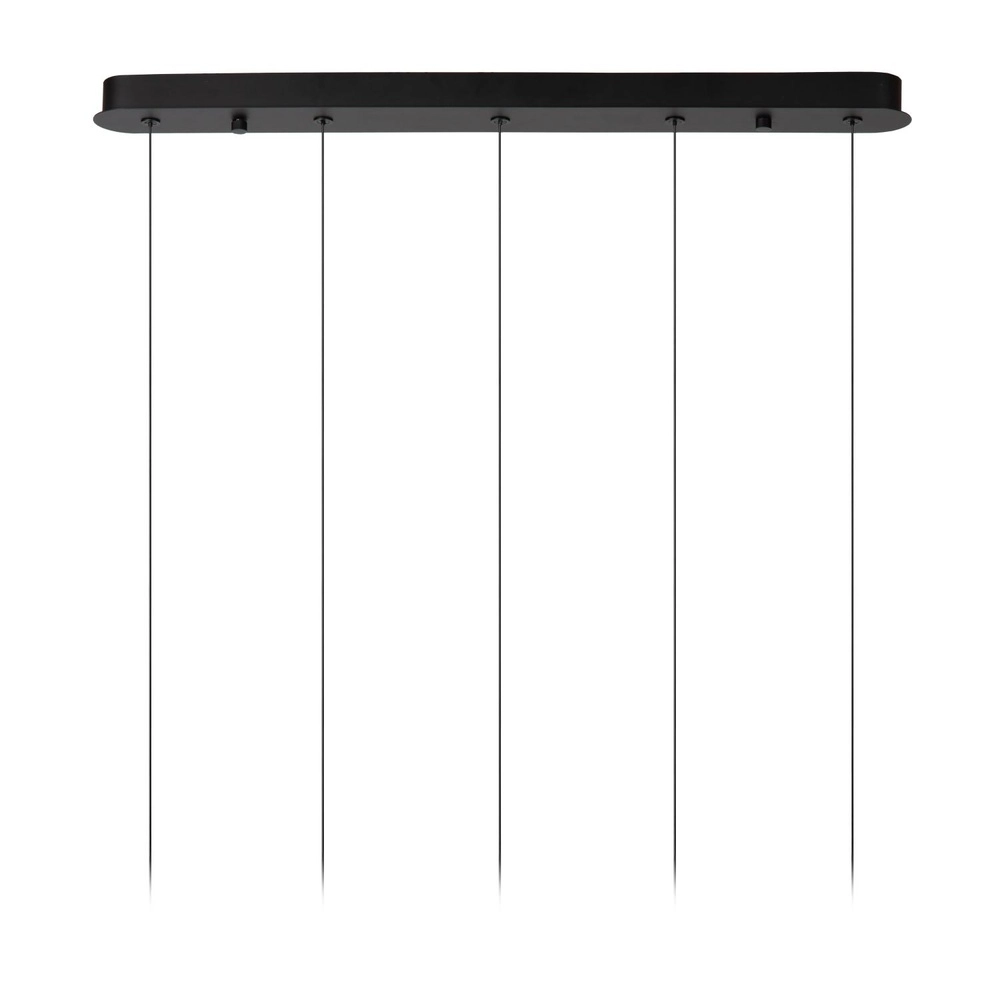 Design hanglamp Kligande 5-lichts zwart recht Lucide 5411212134653